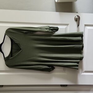 Zenana olive green dress